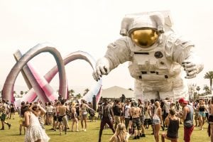 Photo of the Coachella Music Festival grounds.