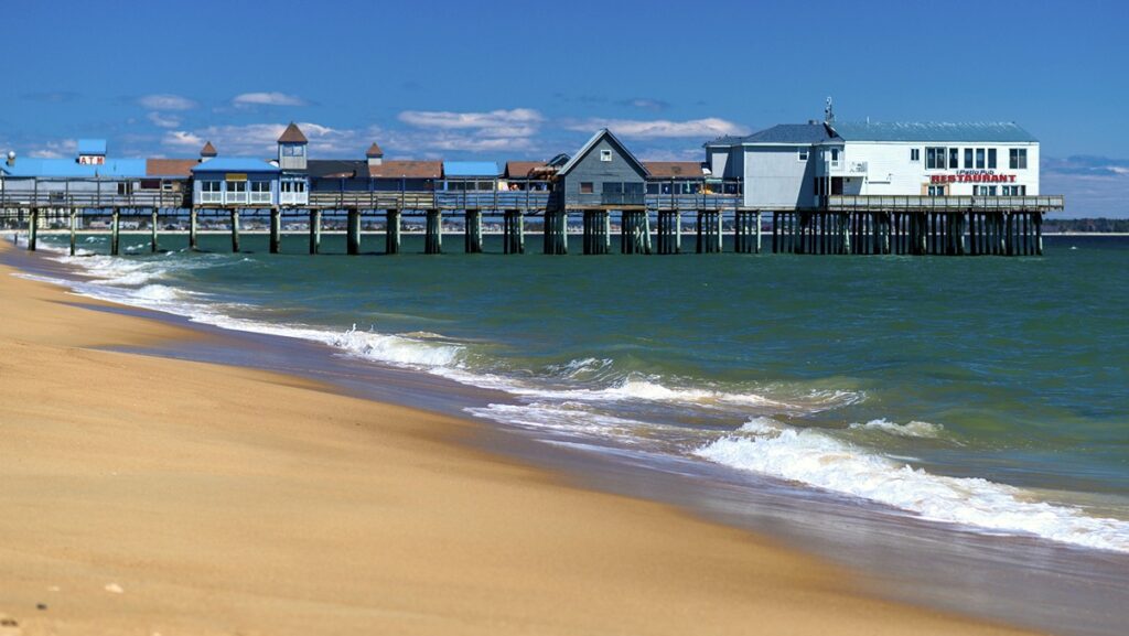 Old Orchard Beach in Maine