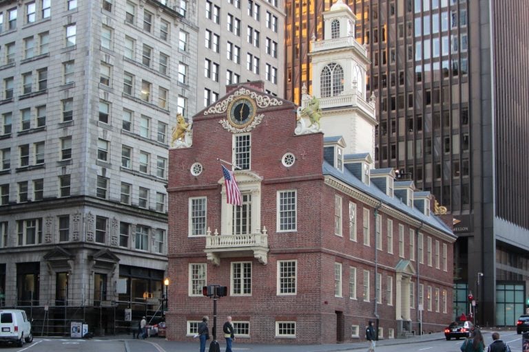 Photo of Boston's Old State House.