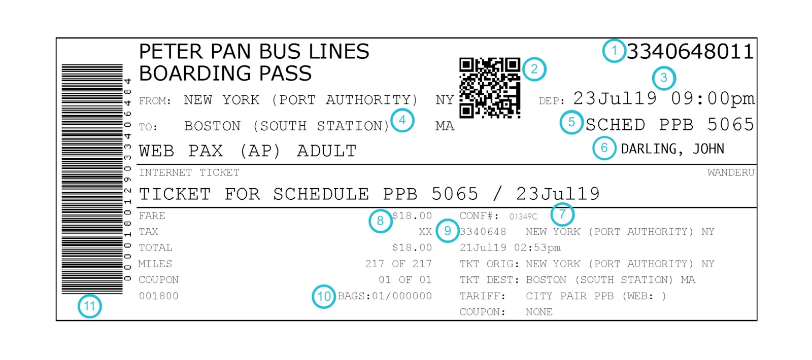 How to Read Your Peter Pan Bus Ticket Wanderu