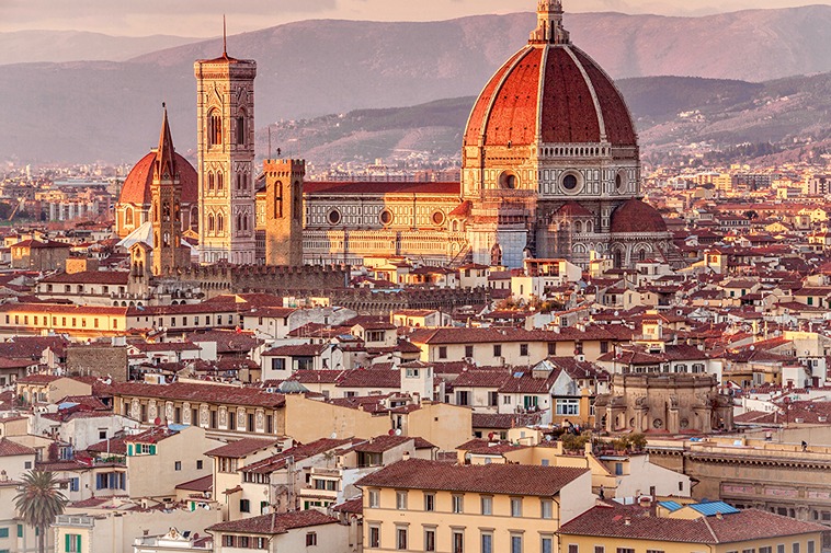 Photo of the cathedral in Florence, Italy — the most cultured city in Europe.