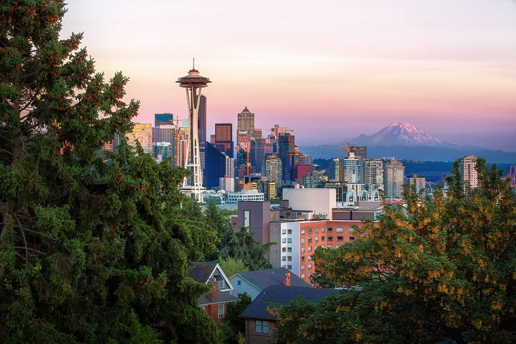 Photo of the Seattle skyline.