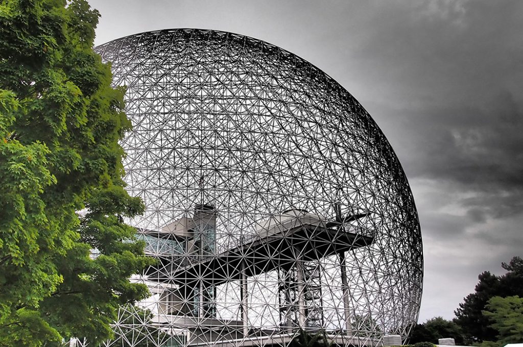 Photo of the Biosphere museum in Montreal, North America's only museum dedicated entirely to the environment.