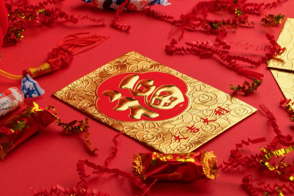 red envelopes for lunar new year