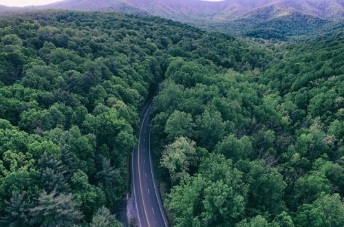 A winding road through Virginia's Shenandoah Valley