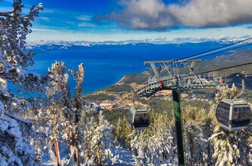 Gondolas in Lake Tahoe